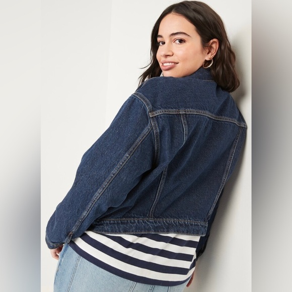 Old Navy Cropped Jean Jacket - Picture 2 of 4
